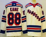 Wholesale Cheap Men's New York Rangers #88 Patrick Kane White Authentic Jersey