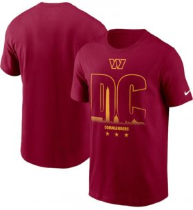 Wholesale Cheap Men\'s Washington Commanders Nike Burgundy Local T Shirt