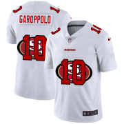 Wholesale Cheap San Francisco 49ers #10 Jimmy Garoppolo White Men's Nike Team Logo Dual Overlap Limited NFL Jersey