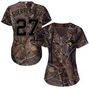Wholesale Cheap Blue Jays #27 Vladimir Guerrero Jr. Camo Realtree Collection Cool Base Women's Stitched MLB Jersey