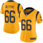 Wholesale Cheap Nike Rams #66 Austin Blythe Gold Women's Stitched NFL Limited Rush Jersey