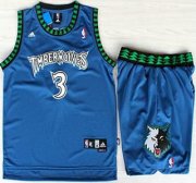 Wholesale Cheap Minnesota Timberwolves #3 Stephon Marbury Blue Swingman Jerseys Short Suits