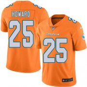 Wholesale Cheap Nike Dolphins #25 Xavien Howard Orange Men's Stitched NFL Limited Rush Jersey