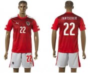 Wholesale Cheap Austria #22 Jantscher Red Home Soccer Country Jersey