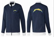Wholesale Cheap NFL Los Angeles Chargers Team Logo Jacket Dark Blue_1