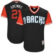 Wholesale Cheap Diamondbacks #21 Zack Greinke Black "Greinke" Players Weekend Authentic Stitched MLB Jersey