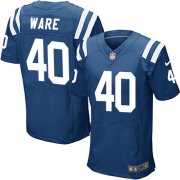Wholesale Cheap Nike Colts #40 Spencer Ware Royal Blue Team Color Men's Stitched NFL Elite Jersey
