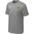 Wholesale Cheap Adidas Argentina 2014 World Small Logo Soccer T-Shirt Light Grey