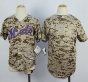 Wholesale Cheap Mets Blank Camo Alternate Cool Base Stitched Youth MLB Jersey