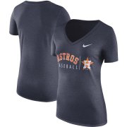 Wholesale Cheap Houston Astros Nike Women's Tri-Blend Practice T-Shirt Navy