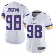 Wholesale Cheap Nike Vikings #98 Linval Joseph White Women's Stitched NFL Vapor Untouchable Limited Jersey