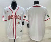 Wholesale Cheap Men's USA Baseball Blank 2023 White World Classic Stitched Jersey