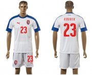 Wholesale Cheap Czech #23 Koubek Away Soccer Country Jersey