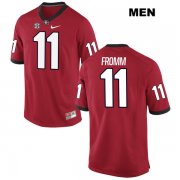 Wholesale Cheap Men's Georgia Bulldogs #11 Jake Fromm Red Stitched NCAA Nike College Football Jersey