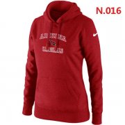 Wholesale Cheap Women's Nike Arizona Cardinals Heart & Soul Pullover Hoodie Red
