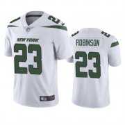 Wholesale Cheap Men's New York Jets #23 James Robinson White Vapor Untouchable Limited Stitched Jersey