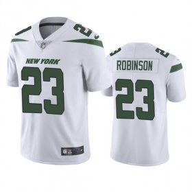 Wholesale Cheap Men\'s New York Jets #23 James Robinson White Vapor Untouchable Limited Stitched Jersey