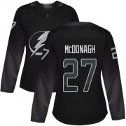 Cheap Adidas Lightning #27 Ryan McDonagh Black Alternate Authentic Women's Stitched NHL Jersey