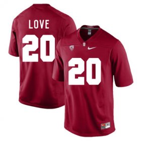 Wholesale Cheap Stanford Cardinal 20 Bryce Love Cardinal College Football Jersey