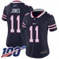 Wholesale Cheap Nike Bills #11 Zay Jones Navy Women's Stitched NFL Limited Inverted Legend 100th Season Jersey