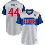 Wholesale Cheap Cubs #44 Anthony Rizzo Gray "Tony" 2019 Little League Classic Stitched MLB Jersey