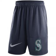 Wholesale Cheap Men's Seattle Mariners Nike Navy Dry Fly Shorts