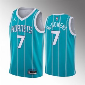Wholesale Cheap Men\'s Charlotte Hornets #7 Bryce McGowens 2022 Draft Stitched Basketball Jersey