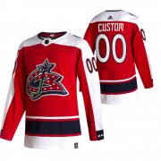 Wholesale Cheap Columbus Blue Jackets Custom Red Men's Adidas 2020-21 Alternate Authentic Player NHL Jersey