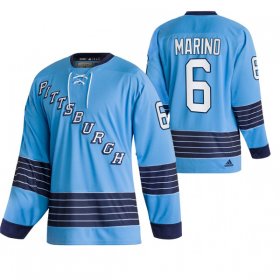 Wholesale Cheap Men\'s Pittsburgh Penguins #6 John Marino 2022 Blue Classics Stitched Jersey