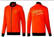Wholesale Cheap MLB Oakland Athletics Zip Jacket Orange