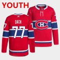Wholesale Cheap Youth Montreal Canadiens #77 Kirby Dach Red Stitched Jersey