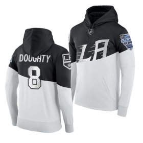 Wholesale Cheap Adidas Los Angeles Kings #8 Drew Doughty Men\'s 2020 Stadium Series White Black NHL Hoodie