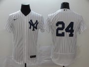 Wholesale Cheap New York Yankees #24 Gary Sanchez Men's Nike White Navy Home 2020 Authentic Player MLB Jersey