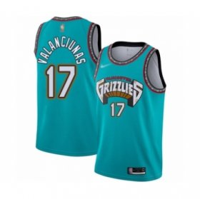 Wholesale Cheap Men\'s Memphis Grizzlies #17 Jonas Valanciunas Authentic Green Hardwood Classic Basketball Jersey