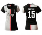 Wholesale Cheap Women's Juventus #15 Barzagli Home Soccer Club Jersey