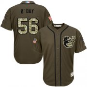 Wholesale Cheap Orioles #56 Darren O'Day Green Salute to Service Stitched Youth MLB Jersey