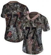Wholesale Cheap Nike Titans #77 Taylor Lewan Camo Women's Stitched NFL Limited Rush Realtree Jersey