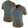 Wholesale Cheap Nike Lions #79 Kenny Wiggins Olive Women's Stitched NFL Limited 2017 Salute To Service Jersey