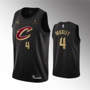 Wholesale Cheap Men's Cleveland Cavaliers #4 Evan Mobley Black Statement Edition Stitched Basketball Jersey