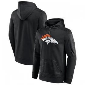 Wholesale Cheap Men\'s Denver Broncos Black On The Ball Pullover Hoodie
