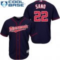 Wholesale Cheap Twins #22 Miguel Sano Navy blue Cool Base Stitched Youth MLB Jersey