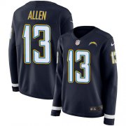 Wholesale Cheap Nike Chargers #13 Keenan Allen Navy Blue Team Color Women's Stitched NFL Limited Therma Long Sleeve Jersey