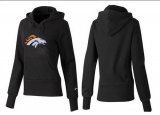 Wholesale Cheap Women's Denver Broncos Logo Pullover Hoodie Black