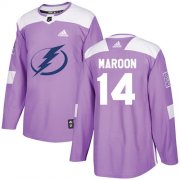 Cheap Adidas Lightning #14 Pat Maroon Purple Authentic Fights Cancer Youth Stitched NHL Jersey