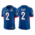 Wholesale Cheap Men's Philadelphia Eagles #2 Darius Slay 2022 Royal NFC Pro Bowl Stitched Jersey