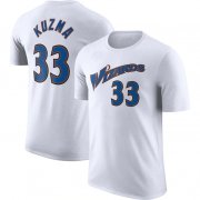 Wholesale Cheap Men's Washington Wizards #33 Kyle Kuzma White 2022-23 Classic Edition Name & Number T-Shirt