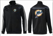 Wholesale Cheap NFL Miami Dolphins Team Logo Jacket Black_2
