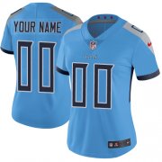 Wholesale Cheap Nike Tennessee Titans Customized Light Blue Team Color Stitched Vapor Untouchable Limited Women's NFL Jersey
