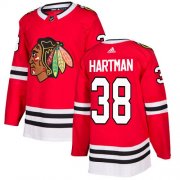 Wholesale Cheap Adidas Blackhawks #38 Ryan Hartman Red Home Authentic Stitched Youth NHL Jersey