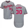 Wholesale Cheap Nationals #30 Koda Glover Grey Flexbase Authentic Collection Stitched MLB Jersey